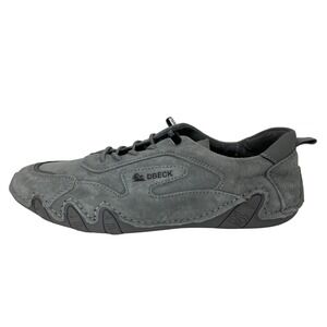 DBECK Casual Sneakers Mens EU 42 Grey Excellent Suede Bungee Lace Low Top